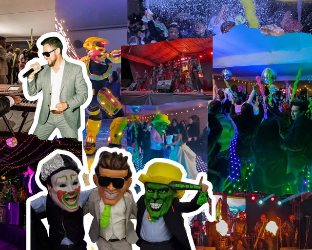 Collage de experiencias de entretenimiento